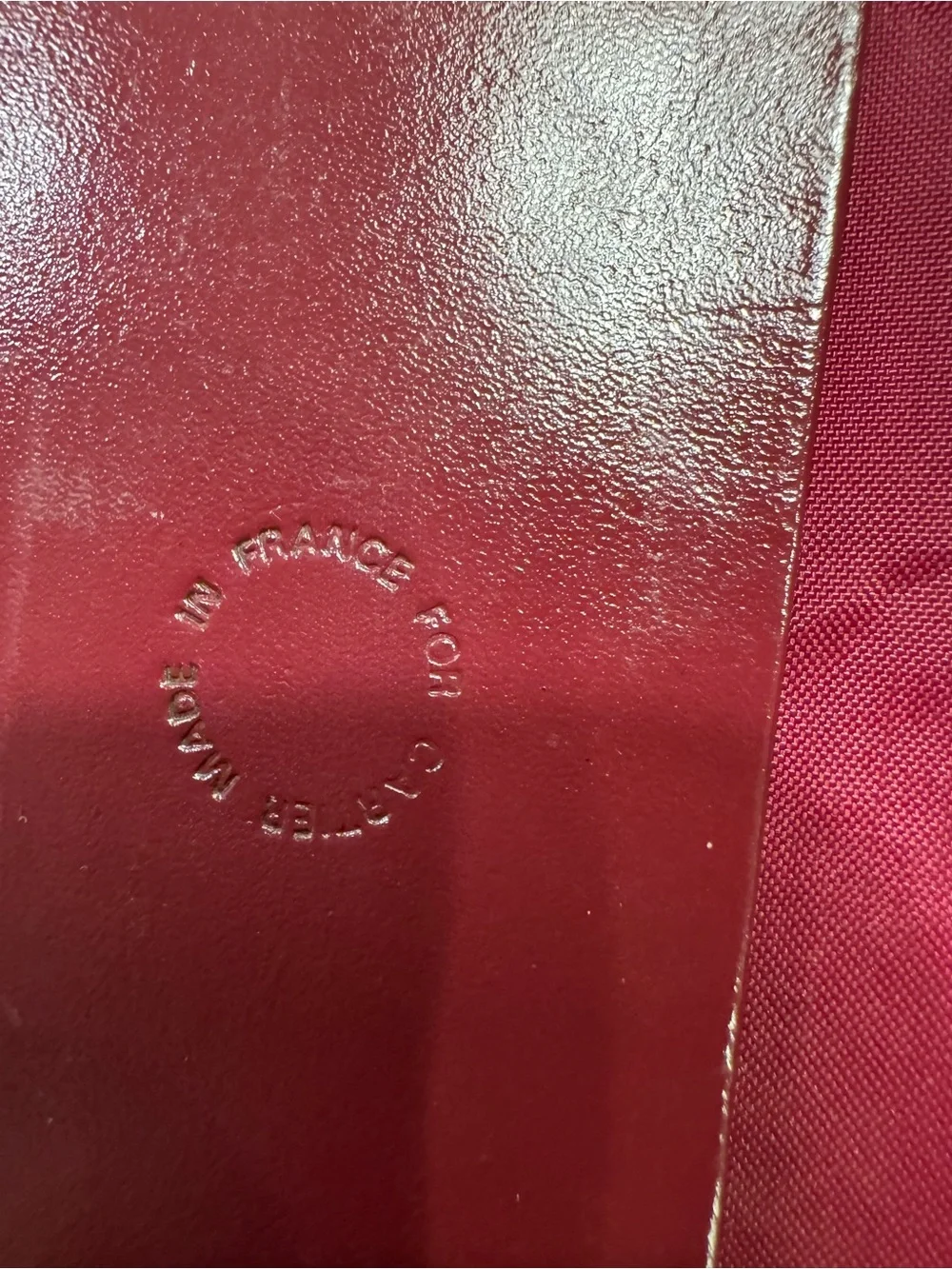 Cartier slim checkbook